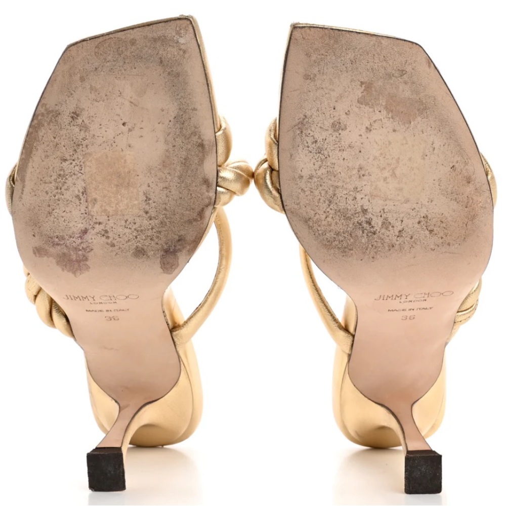 Jimmy Choo metallic Napa diosa sandals - Picture 7 of 13